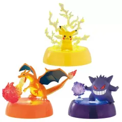 【中古】トレーディングフィギュア 全3種セット 「ポケットモンスター 光る!ポケモンコレクション」