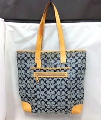 COACH コーチ キャンバストート トートバッグ  本革レザー 6071