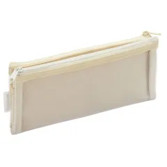 ☆ イエロー ☆ フリップスナップペンケース レイメイ藤井 ペンケース スリム フリップスナップペンケース 筆箱 ふでばこ 筆ばこ 筆入れ 見やすい 中身がよく見える フリップスナップ ファスナー ダブルファスナー ポケット 半透明 メッシュ フラット