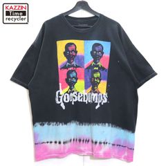 00s タイダイ柄 グース・パンプス ホラー 半袖Ｔシャツ メンズ 表記XLサイズ