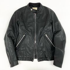 ユナイテッドアローズ シングルライダース ラムレザー 羊革 黒