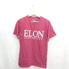 ◇ ◎●未使用● ⊂ Φ Champion チャンピオン ロゴプリント 半袖 Tシャツ サイズS レッド系 レディース メンズ E  【1411280017159】