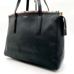 【新品タグ付き】ポールスミスPaul Smith⭐︎トートバッグ レザー A4◎ Paul Smith ポールスミス トートバッグ a4 大きめ ファスナー