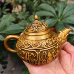 赤堀信平造 鋳銅葡萄高彫花瓶 極上品 希少良品 古銅 古玩 古道具 華