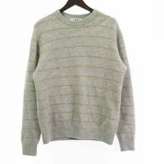 スリードッツ three dots 美品 セーター ニット ボーダー グレー Sのサムネイル