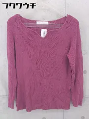 ◇ SENSE OF PLACE by URBAN RESEARCH リブ ニット 長袖 セーター サイズFree ワインレッド系 レディース 【中古】 【1103190005776】