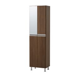 美品】アーヴァイン 75HI シューズボックス ミラー付 大川家具 26足