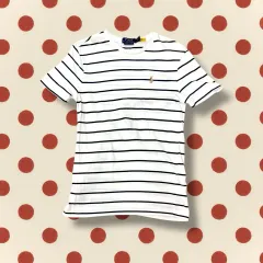 ポロ ストライプ 半袖T ( S )