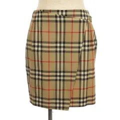 【新品未使用タグ付】バーバリー　スカート　6Y 綿先染めタイプライター 83丈裏付スカート ○ub 25-0632 | ubasoku