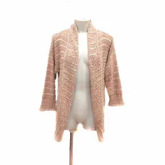 ナチュラルビューティーベーシック NATURAL BEAUTY BASIC カーディガン ニット ショールカラー 前開き 長袖 M ベージュ /YK