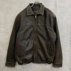 極美品 90s ST.JOHNS BAY レザージャケット ブルゾン ブラック 90s ST. JOHN'S BAY レザー ジャケット ブルゾン ブラック L