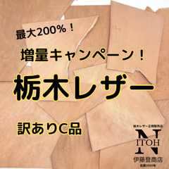 ＜特別企画　増量キャンペーン　最大200％！＞栃木レザー　箱いっぱい　ハギレ　訳ありC品　大容量パック　３種（1.0mm/1.5mm/2.0mm）　送料無料　ヌメ革　はぎれ　レザー　革　本革　クラフト　ハンドメイド