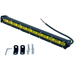 ワークライト 36W ライトバー 汎用 LED作業灯 オフロード 補助灯 12V/24V トラック用品 14インチ イエローのサムネイル