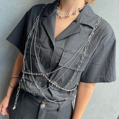 【錆びにくいチェーン】チェーンビスチェ/ハーネス