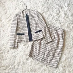 23区　フォーマル　セットアップスーツ　ツイード　セレモニー　ママスーツ　ジャケット　スカート　36　S