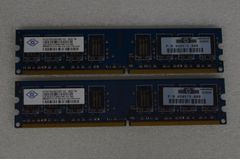 Nanya メモリー 2GB　 PC2-6400U 　中古品×2枚　　（1195）