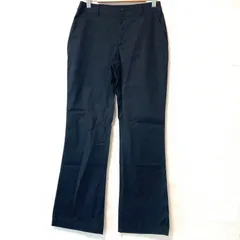 (^w^)b NIKE GOLF ナイキ ゴルフウェア ロングパンツ コットン ストレッチ スラックス ボトムス 無地 シンプル スポーティ ロゴ刺繍入り かっこいい ブラック 黒 レディース 女性 サイズ2