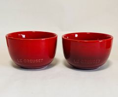 ル・クルーゼ　スフィア・ライス・ボール 11cm　チェリーレッド　2個セット
