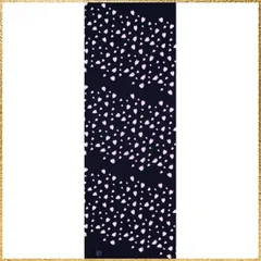 ☆彡送料無料でお届け☆彡Color:ネイビー 染の安坊 手ぬぐい「舞う桜花弁 紺」 本染め 綿100% 特岡 日本製 35cm×100cm