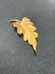 【MONET】リーフモチーフ ヴィンテージブローチ おまけ付き