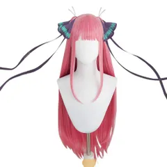 【数量限定】中野二乃 ウィッグ コスプレウィッグ かつら 高温耐熱 コスプレ ABUNDANTDOODS cosplay wig ピンク