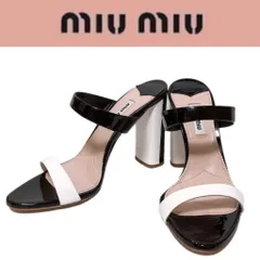 新品 miumiu ミュウミュウ CALZATUREDONNA バイカラーヒール