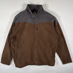古着 ザ・ノースフェイス THE NORTH FACE フルジップフリースジャケット ワンポイント ツートンカラー 大きいサイズ XXL  グレー メンズ