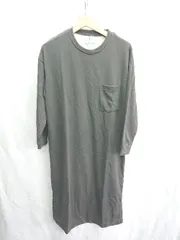 ◇ ⊇ 株式会社良品計画 長袖 ロング丈 ワンピース サイズS-M グレー系 レディース E  【1410100048281】