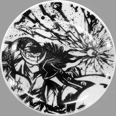 【中古】皿・茶碗(キャラクター) 白ひげ 小皿-墨式デザイン- 「一番くじ ワンピース～悪魔の実の能力者達～」 C賞