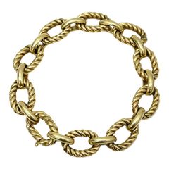 TIFFANY&CO. ティファニー ヴィンテージ ロープ リンク ゴールド 14K ブレスレット 腕周り約16cm 正規品 / 40195