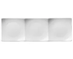 キ512-208 白磁三品浅口プレート(小)