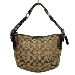 COACH(コーチ) ショルダーバッグ シグネチャーホーボー 6267 カーキ×ダークブラウン レザー