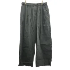 ADAM ET ROPE アダムエロペ 25SS ストレッチナイロンボリュームイージーワイドパンツ GMS-05160-A ダークグレー Lのサムネイル