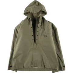 格安❗️40s U.S. NAVYのレインパーカー US NAVY(アメリカ海軍) 1940's～ N2 PULLOVER RAIN PARKA