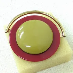 マルニブローチ3つセット赤茶黄バラ売り可