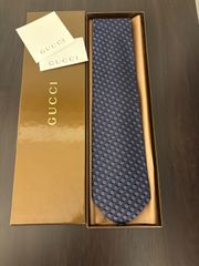 GUCCI ネクタイ GG柄 シェリーライン ブルー - メルカリ