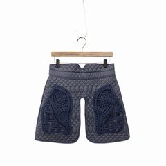 25SS Mame Kurogouchi マメクロゴウチ Cording Embroidery Quilted Wrapped Skirt コード刺繍ラップ スカート キルトエプロン MM25SS-AC012