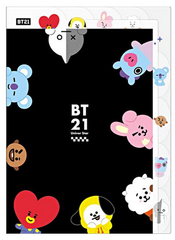 BT21 クリアファイル コーナーダイカット 5インデックスファイル A4サイズ