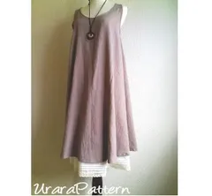 15 型紙　大人エプロンドレスとペチコートM～5L