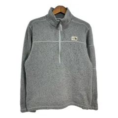 THE NORTH FACE ノースフェイス ハーフジップ フリースジャケット アウトドア グレー (メンズ L) 中古 古着 S9484