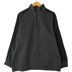 古着 00年代 アディダス adidas ハーフジップスウェットシャツ トレーナー メンズL相当/eaa418087のサムネイル