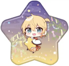 【中古】バッジ・ビンズ 鏡音レン(SD) 「初音ミク 秋葉原フェスティバル 2024 トレーディング星型缶バッジ 七夕ver.」