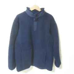 S787　UNIQLO　ユニクロ×ホワイトマウンテニアリング　ネイビー　フリースオーバーサイズプルオーバー　Ｌ
