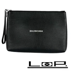◆SALE◆　■美品■　バレンシアガ  クラッチ バッグ セカンドバッグ レザー ブラック   【308369】7のサムネイル