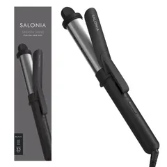 【人気商品】耐熱ポーチ付 【ブラック】 コテ 32mm カールヘアアイロン スムースシャイン SAL23106BK サロニア SALONIA