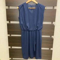２３区　ニジュウサンク　フォーマルワンピース ノースリーブ　ネイビー　36　Sサイズ　平塚店　衣料品 ★