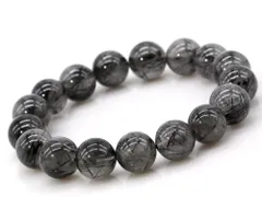 ブラックルチルクォーツ ルチルクォーツ ブレスレット 12mm パワーストーン ブレスレット メンズ 天然石 数珠 アクセサリー