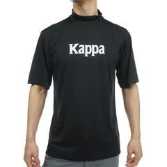 ○送料390円可能商品 カッパ ゴルフ KAPPA GOLF 新品 メンズ モックネック 半袖 シャツ 黒 Mサイズ [KPT23023SN901N-M] 一 三 壱★QWER★