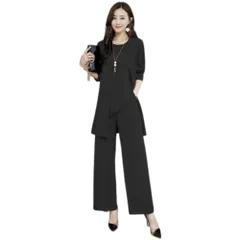 [RED RAY] レッドレイ スーツ レディース 3点 セット フォーマル パンツ (XS, ブラック) [ブラック] [XS]