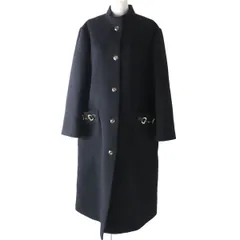 極美品◎正規品 イタリア製 GUCCI グッチ 21AW 649291 レディース ホースビット GGボタン 超ロング ウールコート ブラック 黒 46 タグ付きのサムネイル